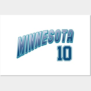 Retro Minnesota Number 10 Posters and Art